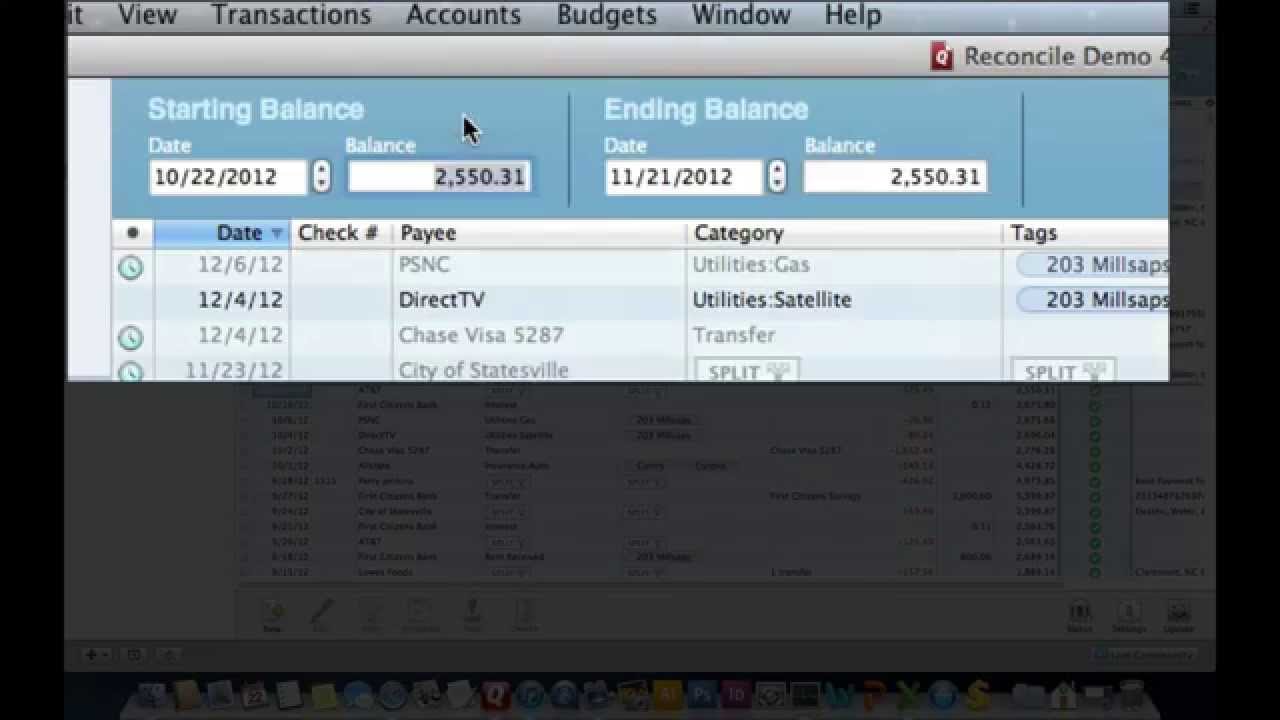 reconcile credit card accounts in quicken for mac 2015